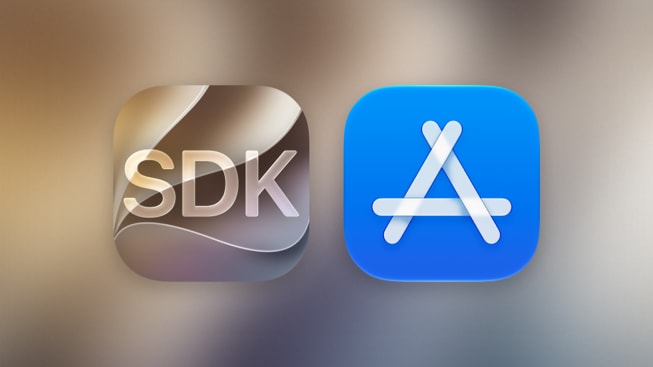Ícones que representam o SDK do iOS e a App Store.