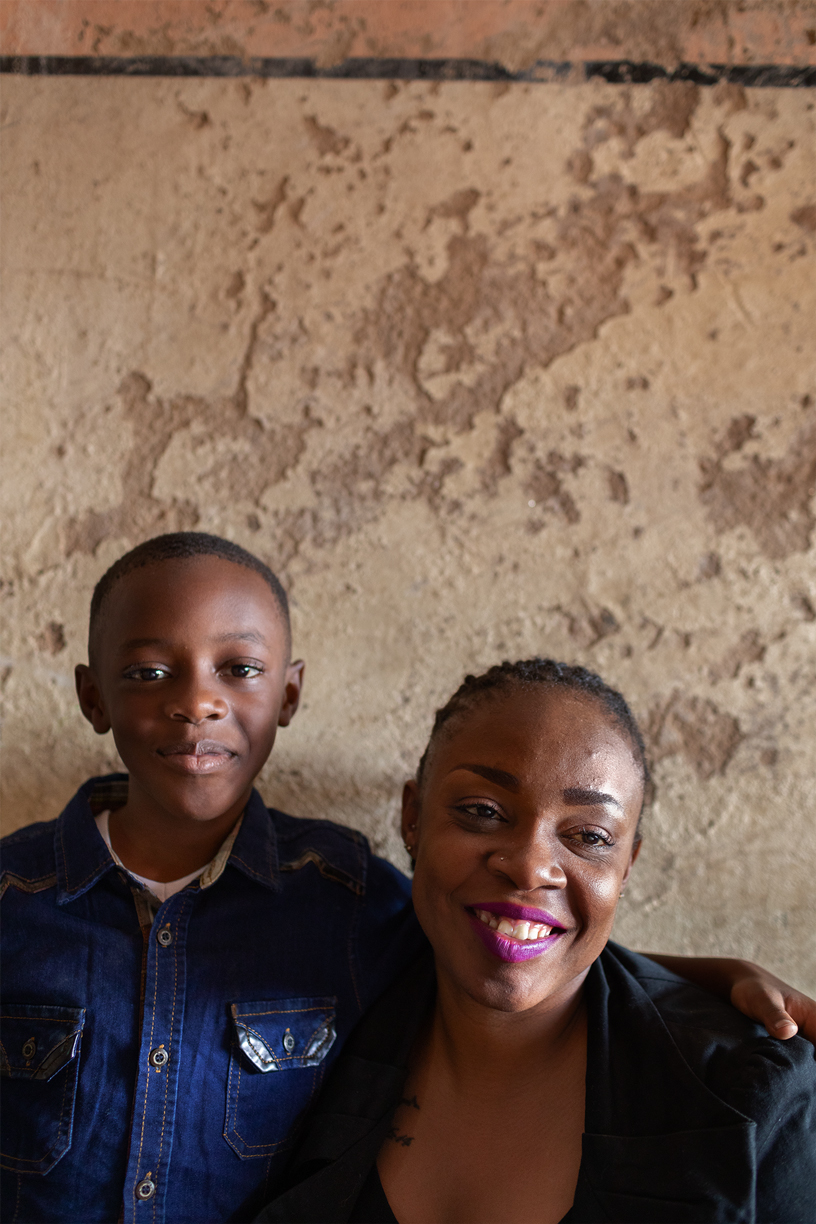 Dotty et son fils Morgan.