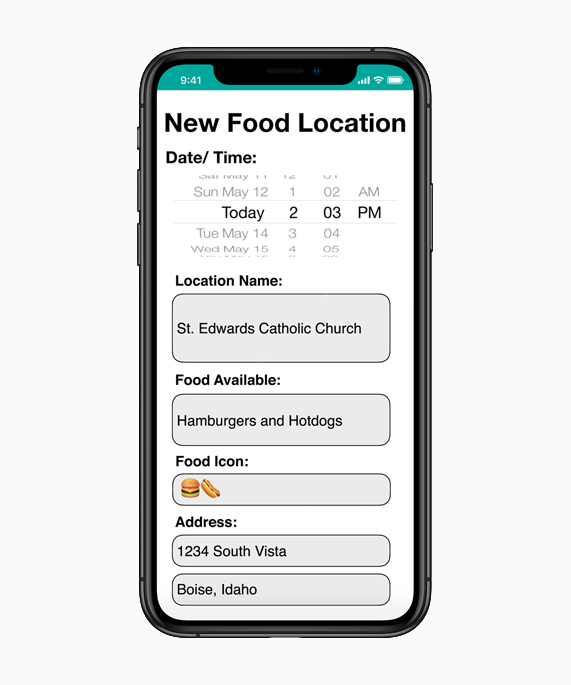 Une capture d’écran de l’app Hope sur iPhone Xs.