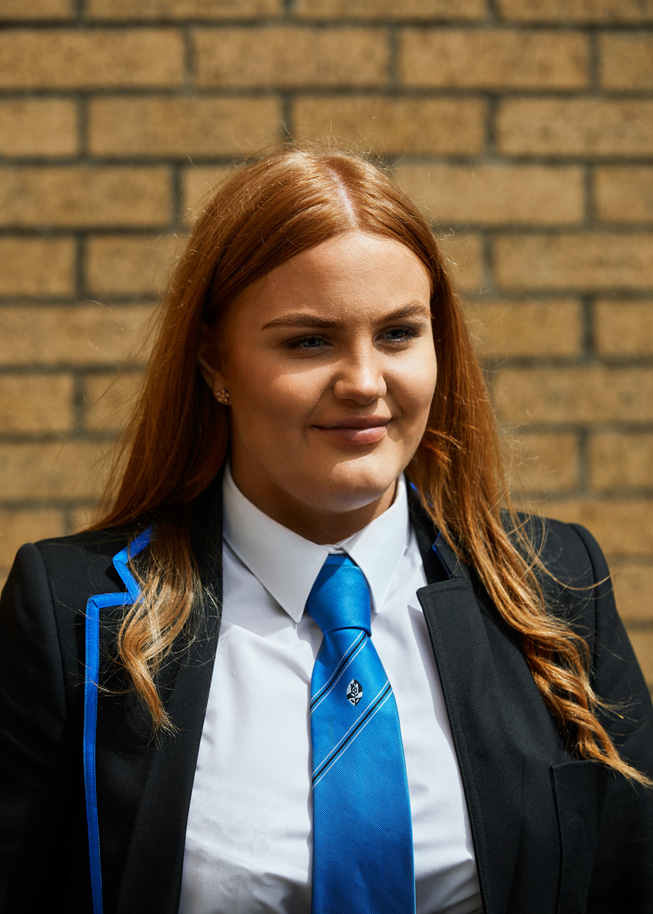 Carris Kenna, uczennica Castlemilk High School.