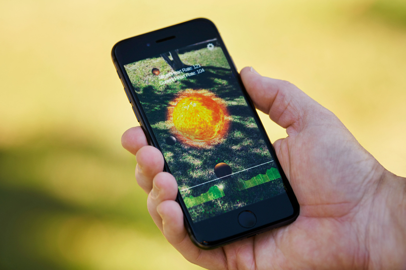 L’app Healium AR sur iPhone 11 Pro.