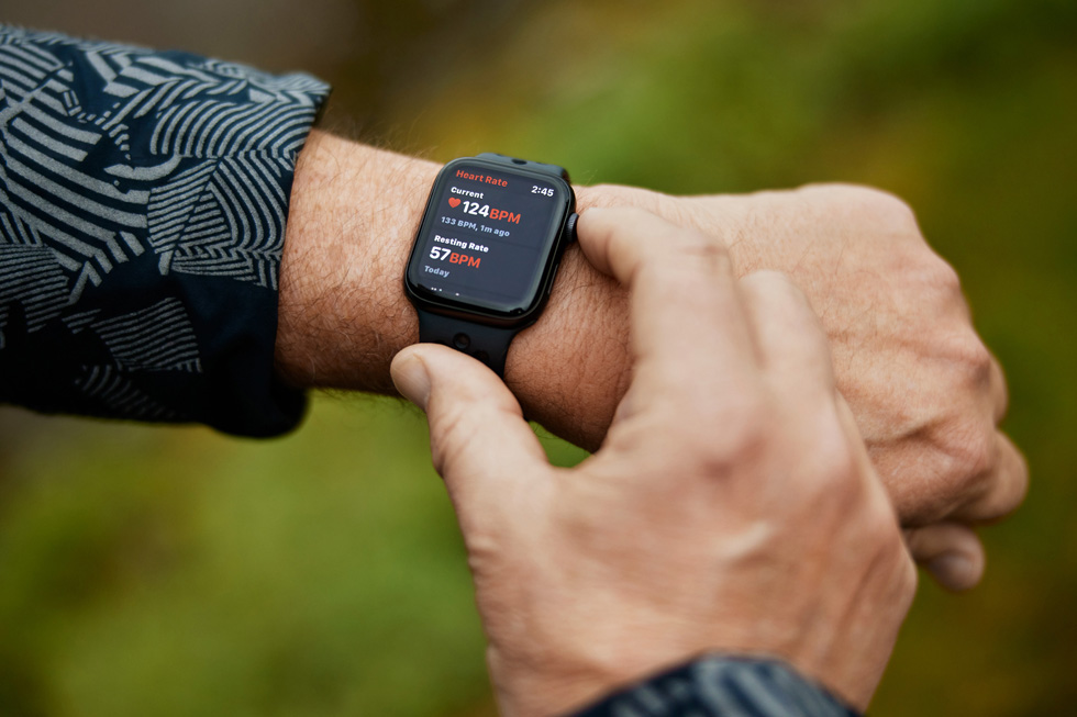 Apple Watch au poignet de Bob March.