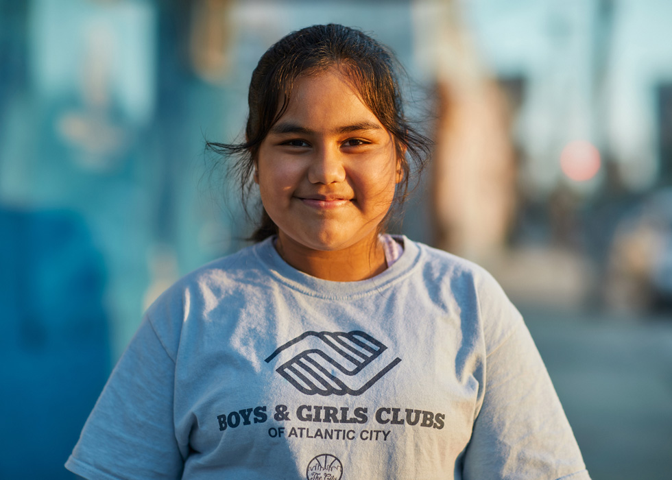 Dulce Santiago, une élève du STEAM Lab du Boys & Girls Club of Atlantic City. 