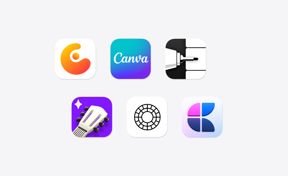 一名女學生把 iPad 放在腿上，使用 Apple Pencil 在 Procreate app 中繪圖。