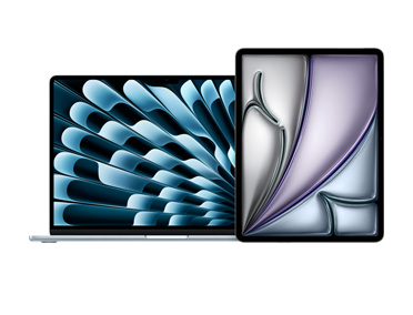MacBook Air ja iPad vierekkäin
